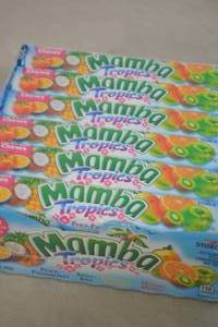 lot 109 image: Pack of Mamba Tropical Fruit Chews 24 Bars, 18 Chews Per Bar Best By 08312024
