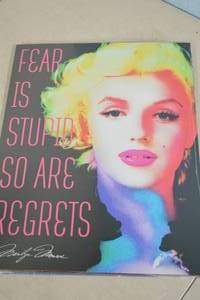 lot 189 image: NEW - Metal Sign Wall Art 16 x 12 Factory Sealed