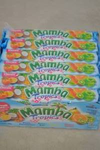 lot 154 image: Pack of Mamba Tropical Fruit Chews 24 Bars, 18 Chews Per Bar Best By 08312024