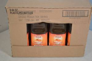 lot 165 image: Case Sweet Leaf Organic Peach Iced Tea Best By 08042021