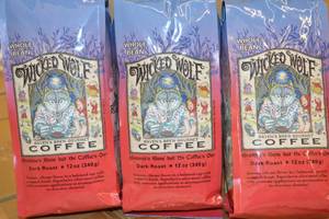 lot 318 image: 3ct Bag of Ravens Brew Wicked Wolf Coffee Beans Best By 02082023