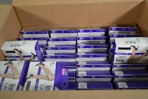 lot 392 image: Case of Leggs to Go Ultra Sheer Pantyhose Plus Size Jet Black 36ct 2 Pairs Per Package
