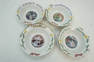 lot 39 image: 4 Collectible Kellogg Bowls