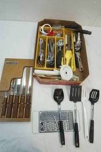 lot 63 image: Variety of Silverware, knives and more