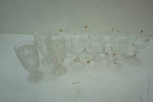 lot 166 image: Fancy stemware, lead crystal