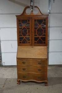 lot 227 image: Vintage Secretary desk