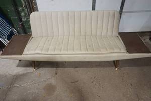 lot 228 image: Vintage Mid century sofawith side tables