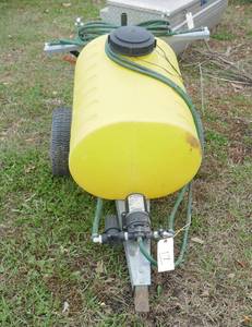 Pull behind yard sprayer