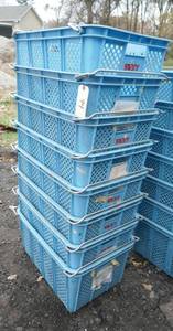 Stack of 8 totesbaskets 26x18x13