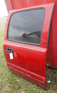 Chevy half ton 1999-2002 crew cab right rear door red