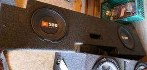 Pair of JBL 500 Watt speakers