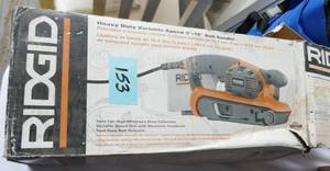 Used, working Ridgid 3 in belt sander