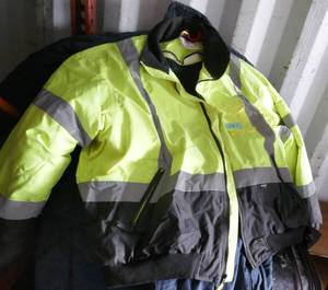 Mens 5XL Hi-Vis lined jacket