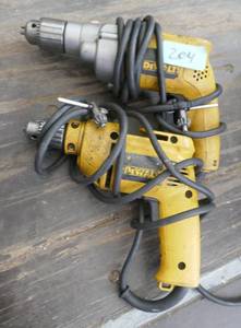 One dewalt drill and one screw gun