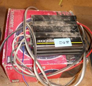 subwoofer and Kicker amp