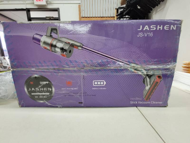 JASHEN V16 Cordless Vacuum Cleaner, Powerful Stick Vacuum with 26Kpa Suction & Rechargable Battery - Slightly Used, Works