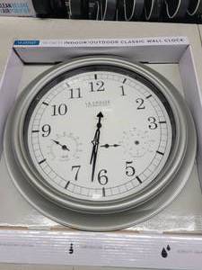 La Crosse Technology WT-3181PL-INT 18 inch Atomic Outdoor Clock with Temperature & Humidity, Thermometer Hand fell off - needs to be fixed.