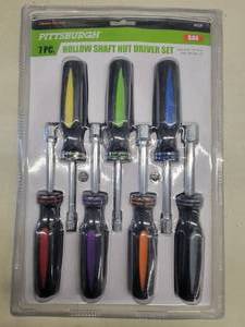 7 Piece SAE Professional Nut Driver Set, NEW