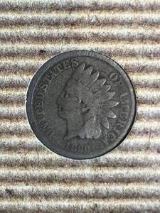 1860 US INDIAN HEAD CENT IN INFO PAGE