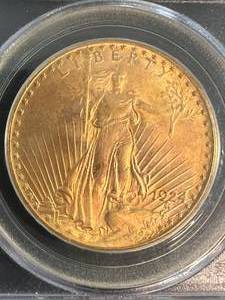 1924 US $20 GOLD LIBERTY PCGS MS62