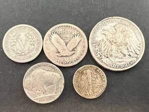 GROUP OF 5 US TYPE COINS