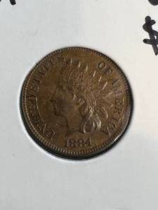 1881 US INDIAN HEAD CENT UNC