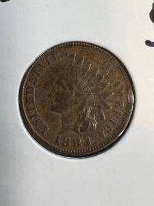 1883 US INDIAN HEAD CENT AU