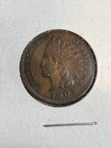1905 US INDIAN HEAD CENT AU