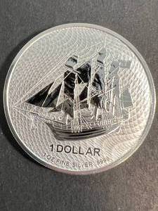 1 TROY OZ .999 FINE SILVER 2023 COOK ISLAND ROUND