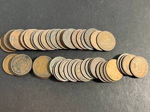 ROLL OF 50 US INDIAN HEAD CENTS