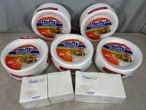Foam Plates, Napkins