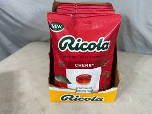 6 New Bags Ricola Cherry Cough Drops