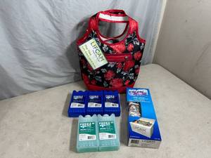 New Lunch Cooler with Assorted Ice Packs