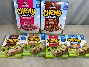 Quaker Granola Cereal and Chewy Granola Bars