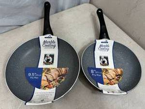 2 New Marble Coat Frying Pans