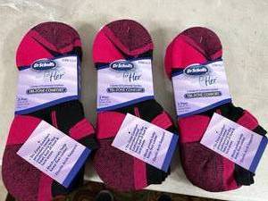9 New pairs Dr Scholls For Her Socks