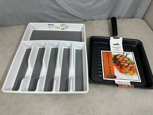 New Grill Pan and New Silverware Organizer