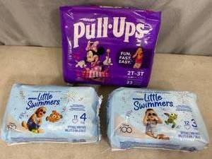 New Pull-Ups Diapers and Swim Diapers