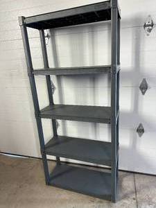 5 Tier Sterilite Square Frame Utility Shelf