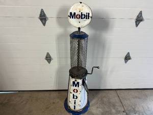 New Recycled Metal Mobil Gas Pump Sculpture
