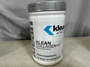 New 12 oz Jar of Klean Collagen  C Dietary Supplement Protein Mix
