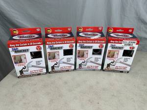 4 New Sets of Tap Brackets Curtain Rod Brackets