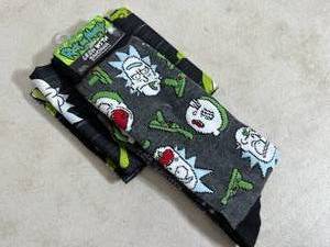 New Adult Swim Rick and Morty Crew Socks with Bandana Gift Set