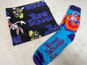 New Tune Squad Basketball Crew Socks with Bandana Gift Set
