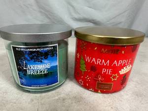 2 New 3 Wick Candles