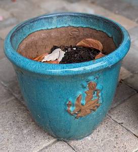 Decorative Blue Ceramic Planters