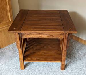 Mission Style Wood Side Table