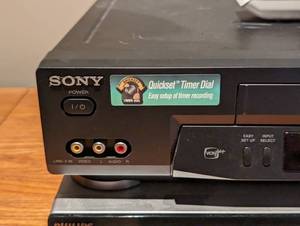 Sony VHS and Phillips DVD Players