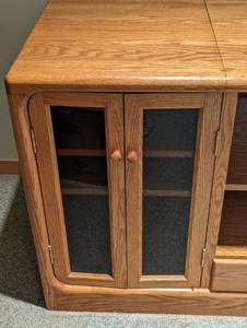 Oak Media Cabinet
