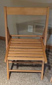 Pair of Wood Folding Chairs